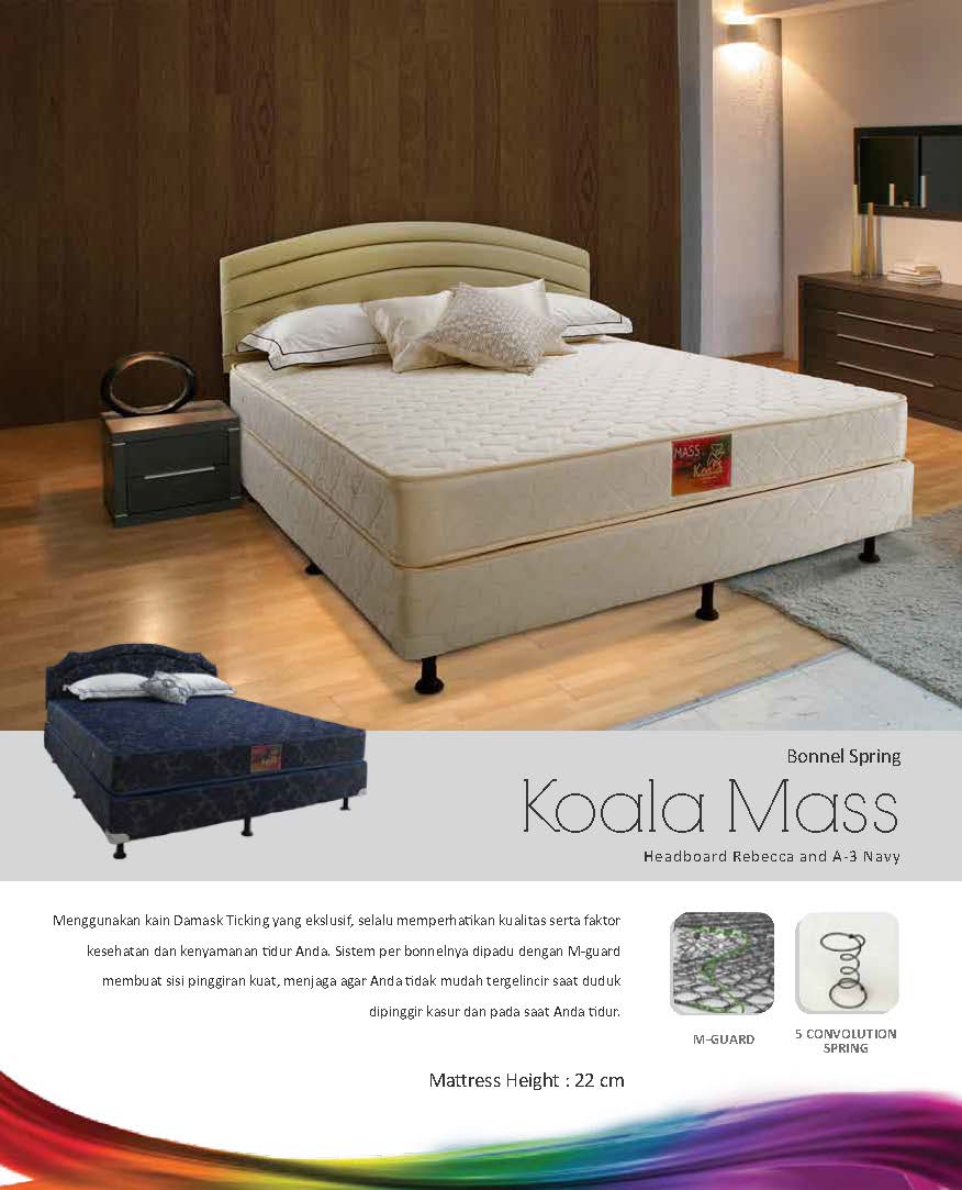 Koala Mass Bed Set Sandaran Rebecca